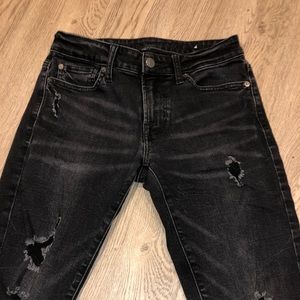 American Eagle Black ripped jeans